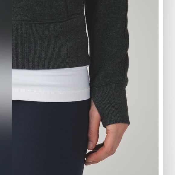 Lululemon Under Wraps Pullover - size 8 Heather Grey. - Picture 11 of 15